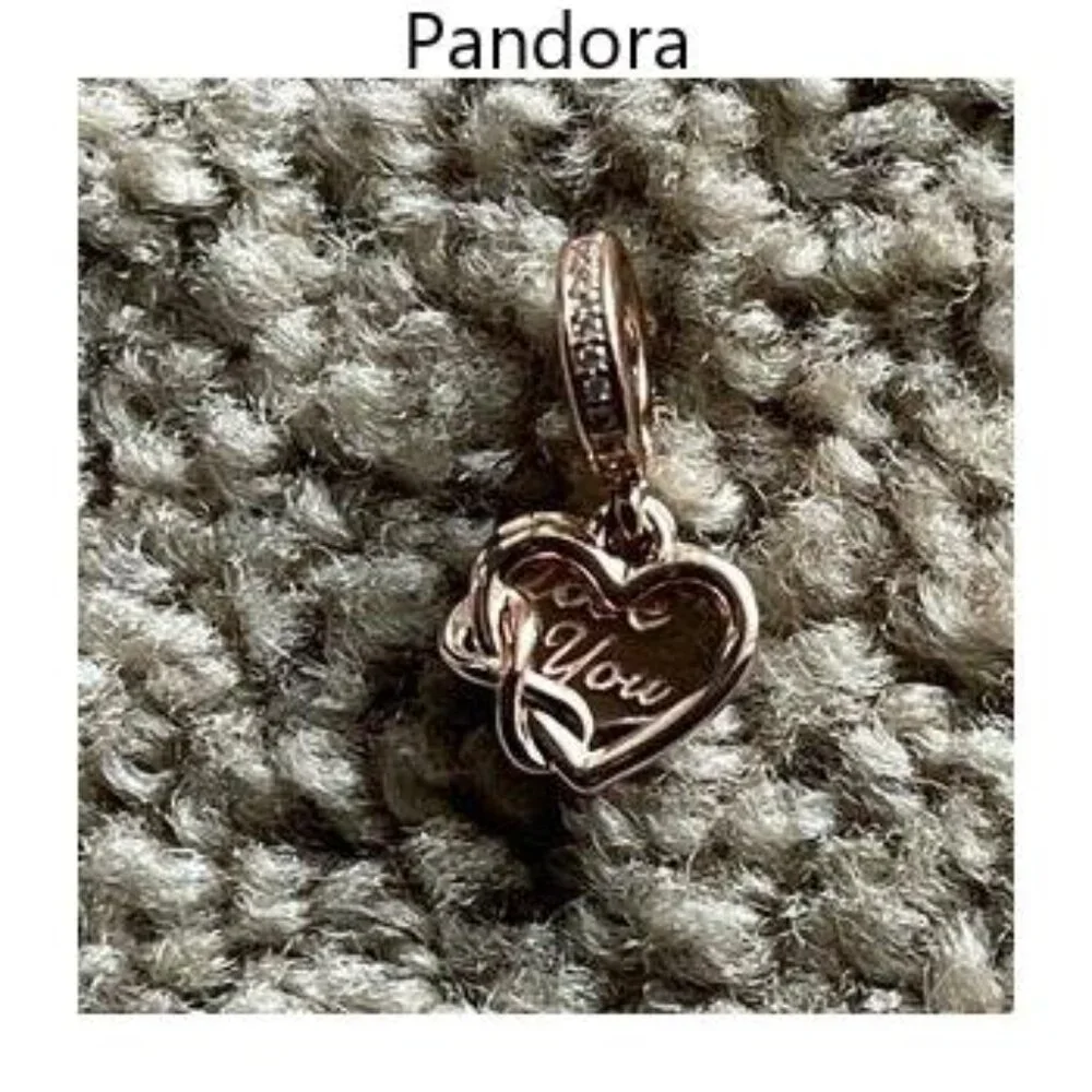 Pandora Love You Infinity Heart Dangle Charm
